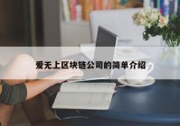 爱无上区块链公司的简单介绍